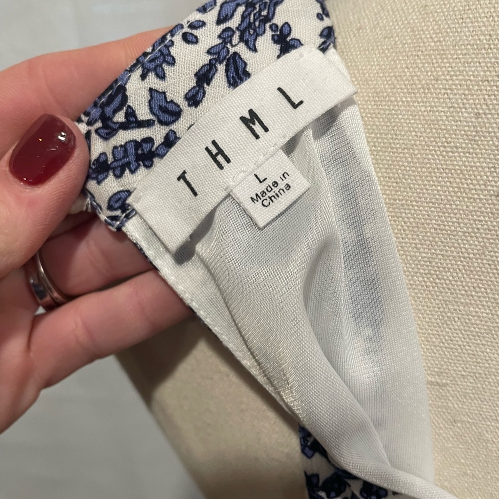 THML Floral halter mini dress L‎ - Picture 3 of 10